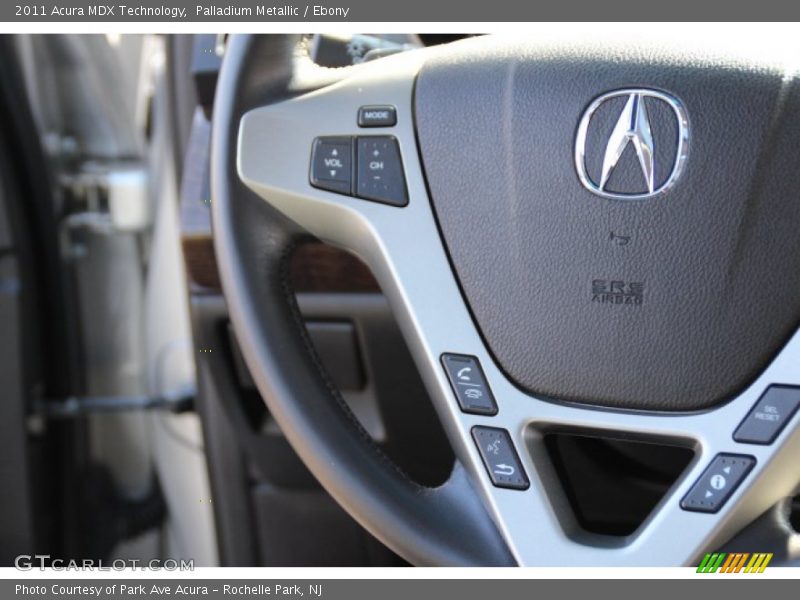 Palladium Metallic / Ebony 2011 Acura MDX Technology