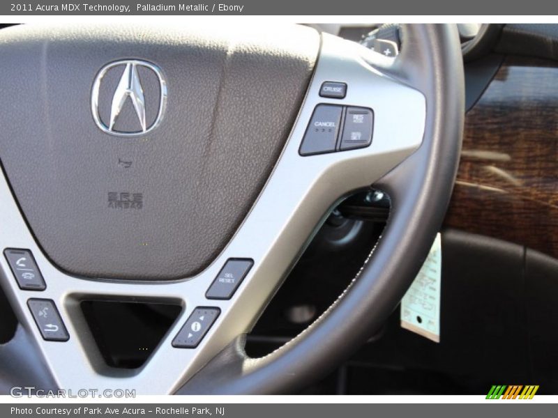 Palladium Metallic / Ebony 2011 Acura MDX Technology