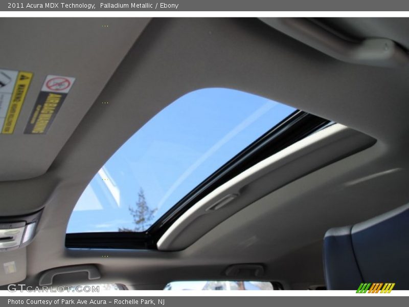 Palladium Metallic / Ebony 2011 Acura MDX Technology