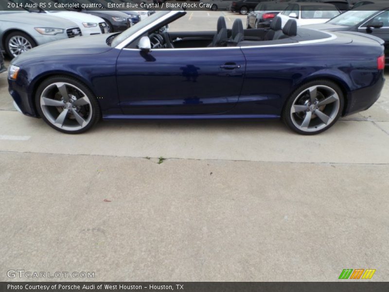 Estoril Blue Crystal / Black/Rock Gray 2014 Audi RS 5 Cabriolet quattro