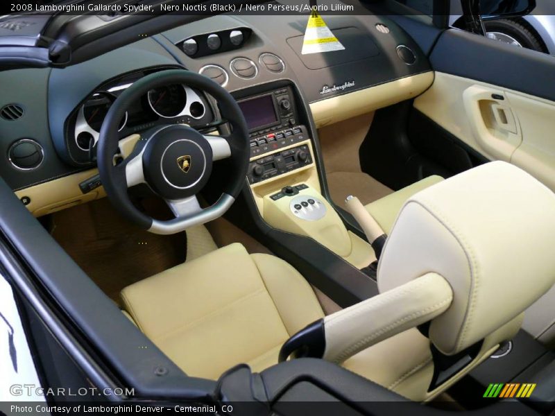 Nero Noctis (Black) / Nero Perseus/Avorio Lilium 2008 Lamborghini Gallardo Spyder