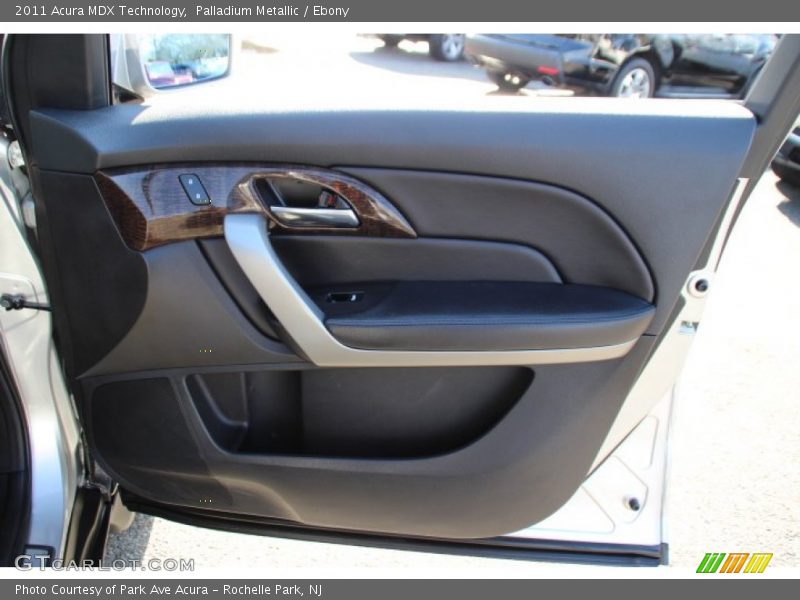 Palladium Metallic / Ebony 2011 Acura MDX Technology