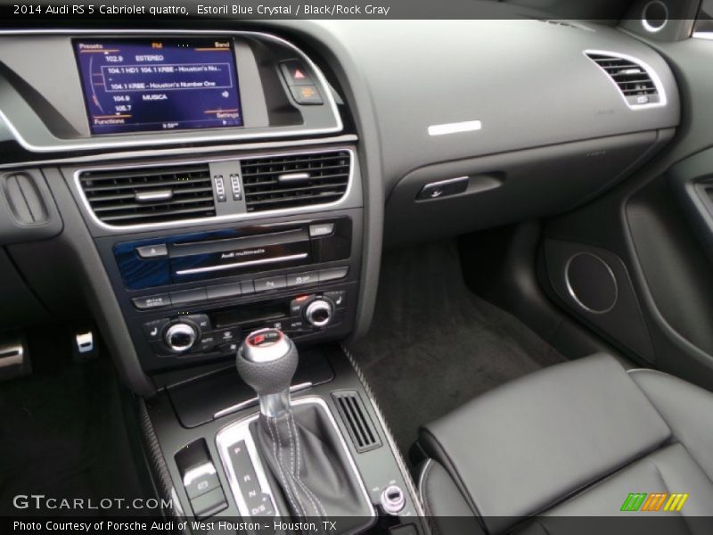 Estoril Blue Crystal / Black/Rock Gray 2014 Audi RS 5 Cabriolet quattro