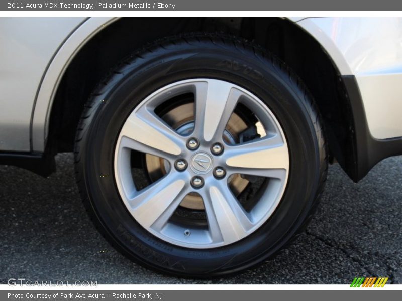Palladium Metallic / Ebony 2011 Acura MDX Technology
