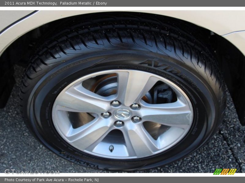 Palladium Metallic / Ebony 2011 Acura MDX Technology