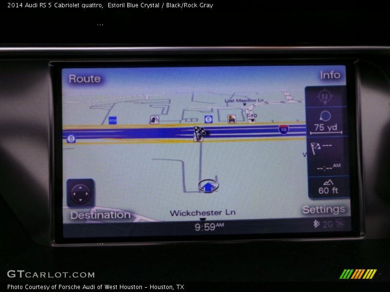 Estoril Blue Crystal / Black/Rock Gray 2014 Audi RS 5 Cabriolet quattro