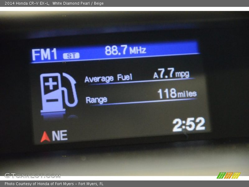 White Diamond Pearl / Beige 2014 Honda CR-V EX-L