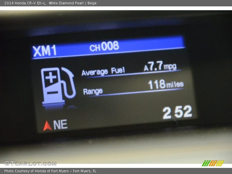 White Diamond Pearl / Beige 2014 Honda CR-V EX-L
