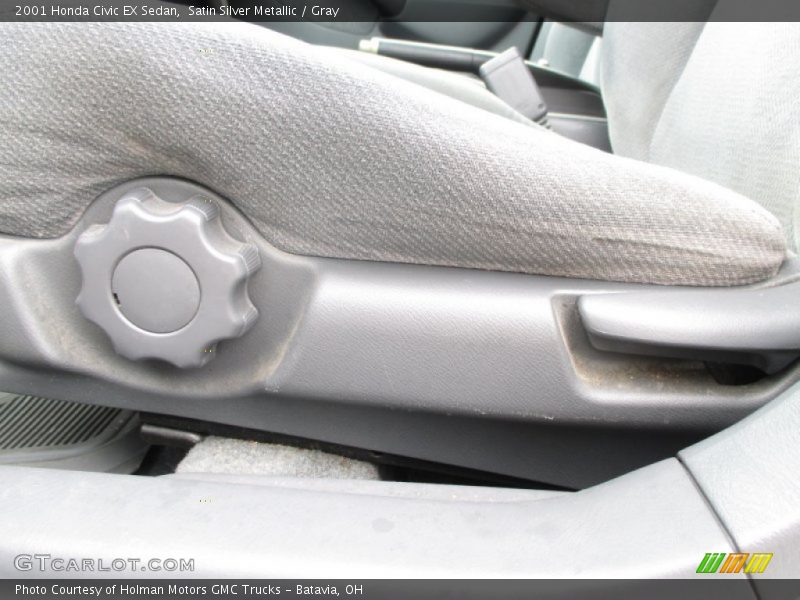 Satin Silver Metallic / Gray 2001 Honda Civic EX Sedan