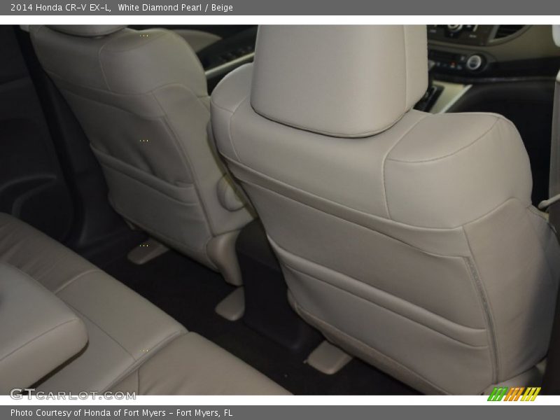 White Diamond Pearl / Beige 2014 Honda CR-V EX-L