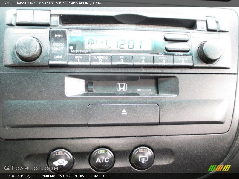 Satin Silver Metallic / Gray 2001 Honda Civic EX Sedan