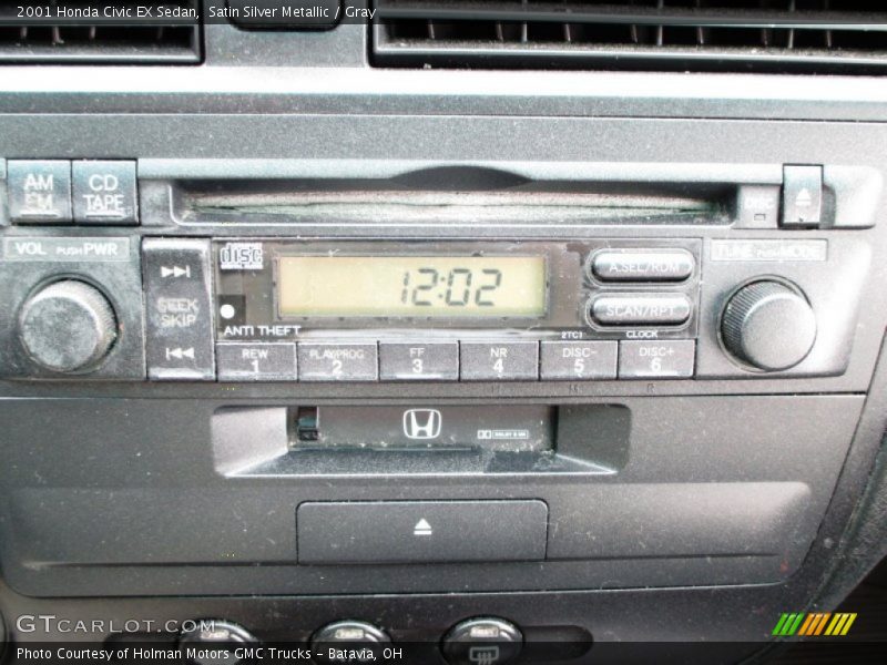 Satin Silver Metallic / Gray 2001 Honda Civic EX Sedan