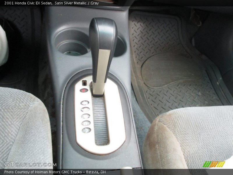 Satin Silver Metallic / Gray 2001 Honda Civic EX Sedan