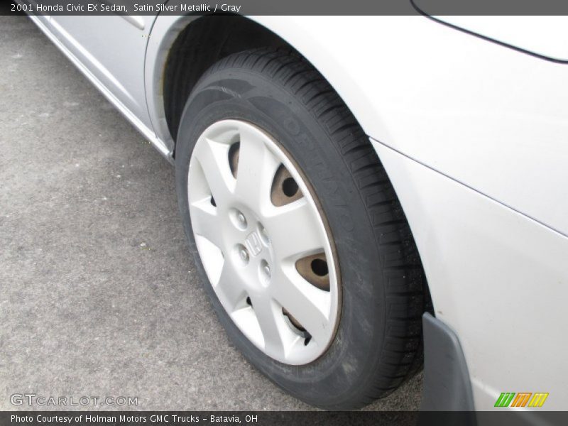 Satin Silver Metallic / Gray 2001 Honda Civic EX Sedan