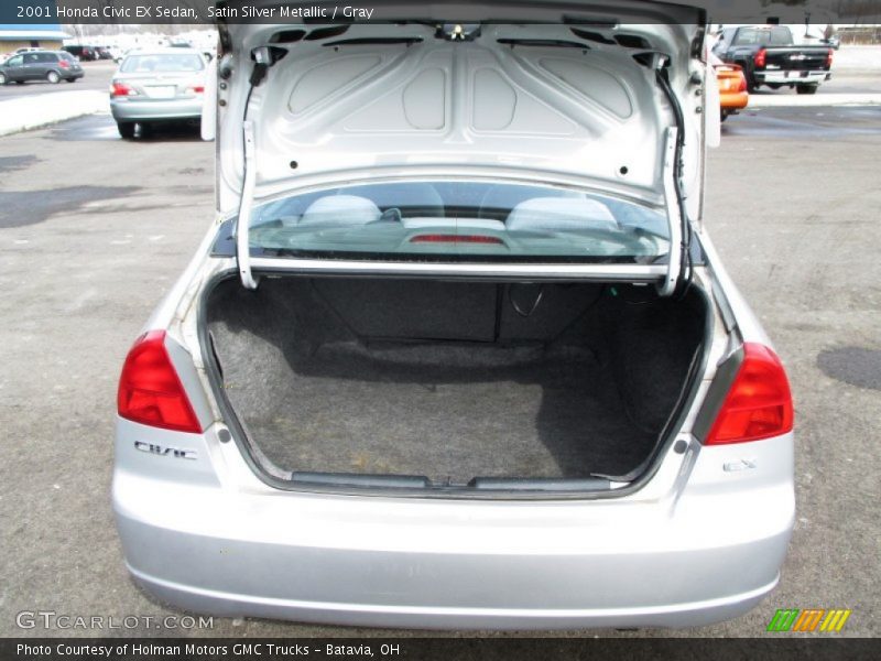 Satin Silver Metallic / Gray 2001 Honda Civic EX Sedan