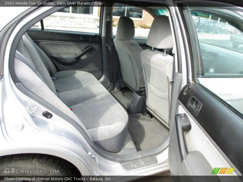 Satin Silver Metallic / Gray 2001 Honda Civic EX Sedan