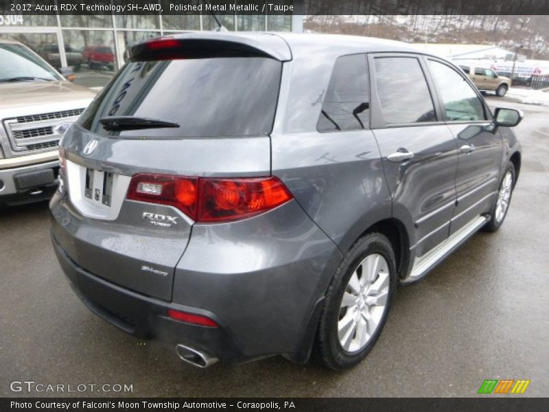 Polished Metal Metallic / Taupe 2012 Acura RDX Technology SH-AWD