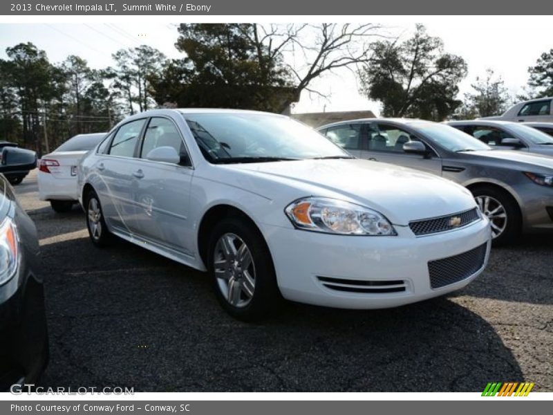 Summit White / Ebony 2013 Chevrolet Impala LT