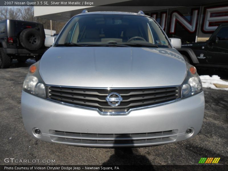 Silver Mist Metallic / Beige 2007 Nissan Quest 3.5 SE