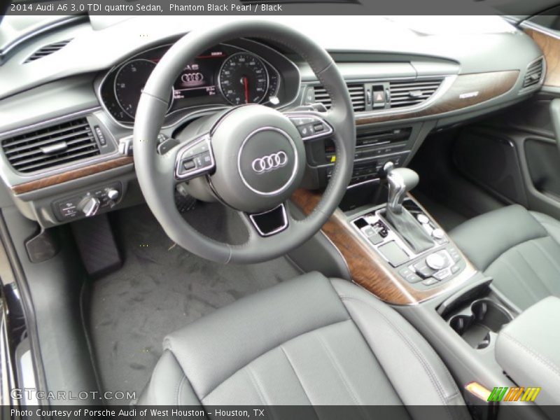 Phantom Black Pearl / Black 2014 Audi A6 3.0 TDI quattro Sedan