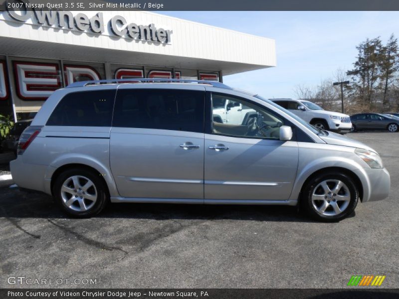 Silver Mist Metallic / Beige 2007 Nissan Quest 3.5 SE