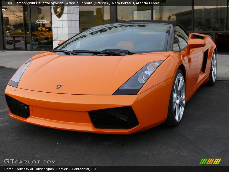 Arancio Borealis (Orange) / Nero Perseus/Arancio Leonis 2008 Lamborghini Gallardo Spyder
