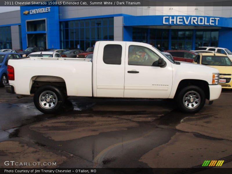 Summit White / Dark Titanium 2011 Chevrolet Silverado 1500 LS Extended Cab