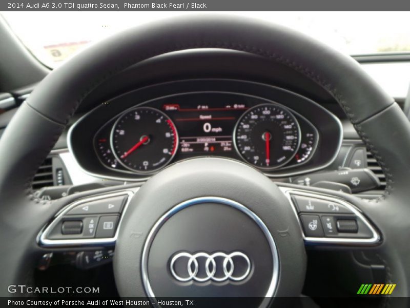 Phantom Black Pearl / Black 2014 Audi A6 3.0 TDI quattro Sedan