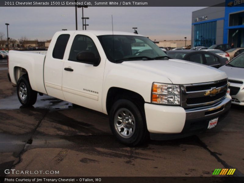 Summit White / Dark Titanium 2011 Chevrolet Silverado 1500 LS Extended Cab