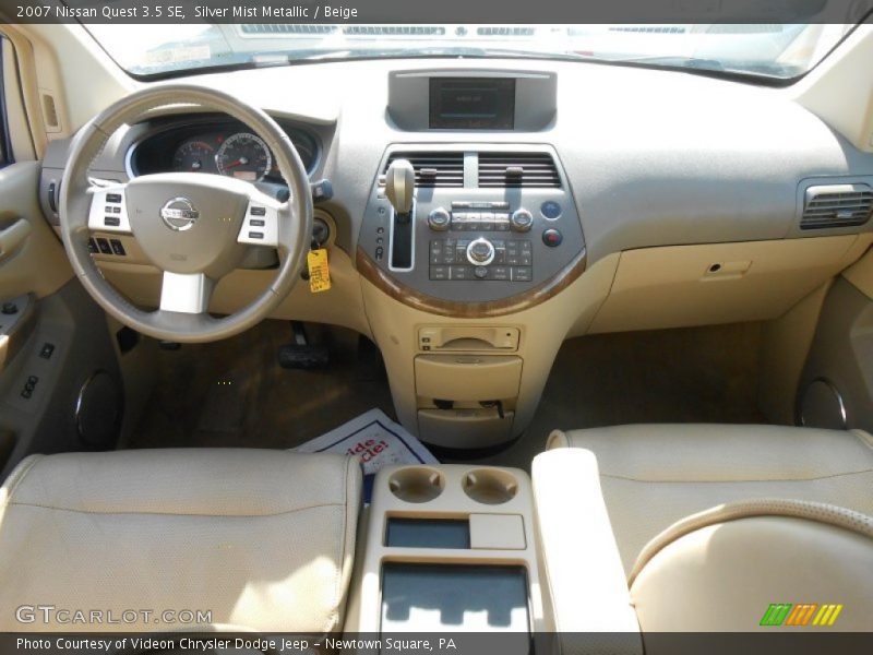 Silver Mist Metallic / Beige 2007 Nissan Quest 3.5 SE