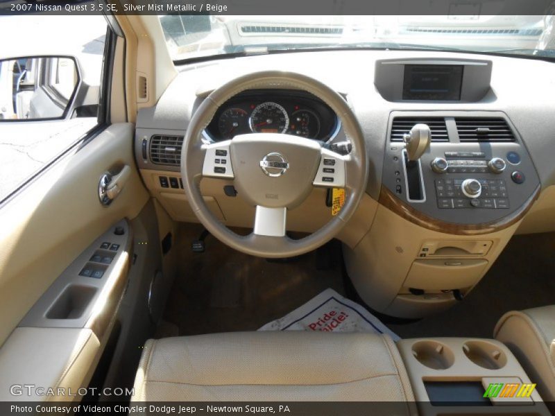Silver Mist Metallic / Beige 2007 Nissan Quest 3.5 SE