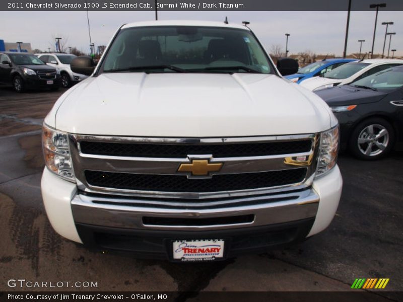 Summit White / Dark Titanium 2011 Chevrolet Silverado 1500 LS Extended Cab