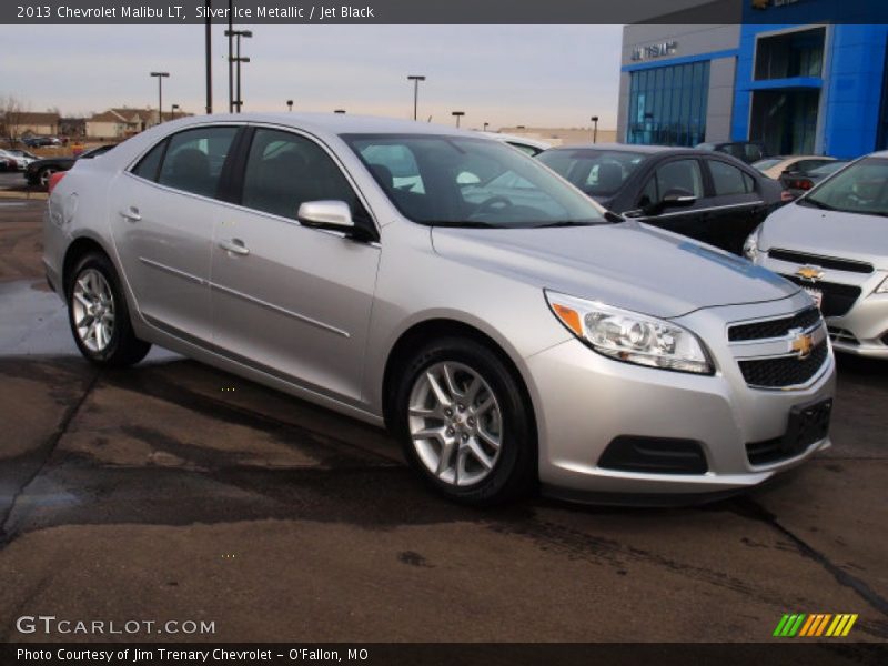 Silver Ice Metallic / Jet Black 2013 Chevrolet Malibu LT