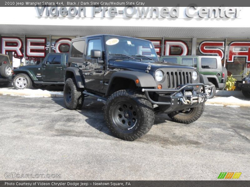 Black / Dark Slate Gray/Medium Slate Gray 2010 Jeep Wrangler Sahara 4x4