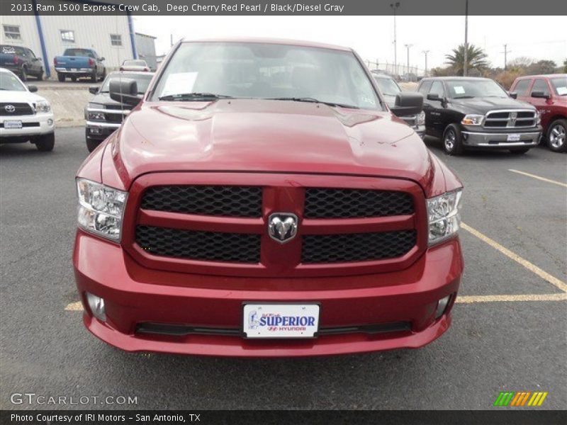 Deep Cherry Red Pearl / Black/Diesel Gray 2013 Ram 1500 Express Crew Cab