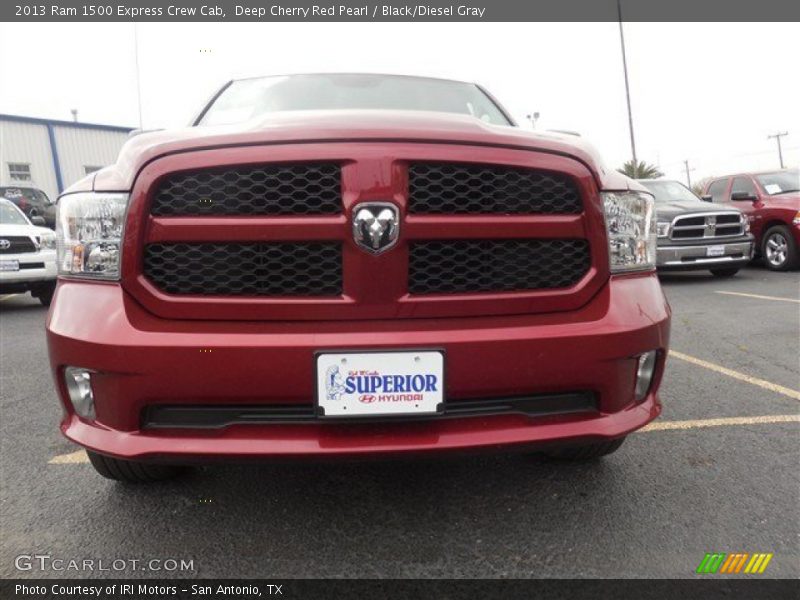 Deep Cherry Red Pearl / Black/Diesel Gray 2013 Ram 1500 Express Crew Cab