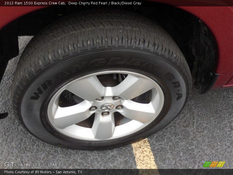 Deep Cherry Red Pearl / Black/Diesel Gray 2013 Ram 1500 Express Crew Cab