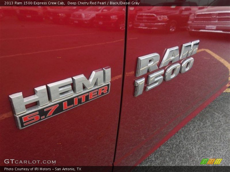 Deep Cherry Red Pearl / Black/Diesel Gray 2013 Ram 1500 Express Crew Cab
