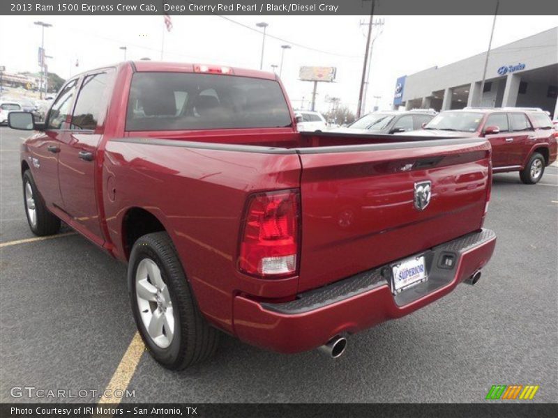 Deep Cherry Red Pearl / Black/Diesel Gray 2013 Ram 1500 Express Crew Cab