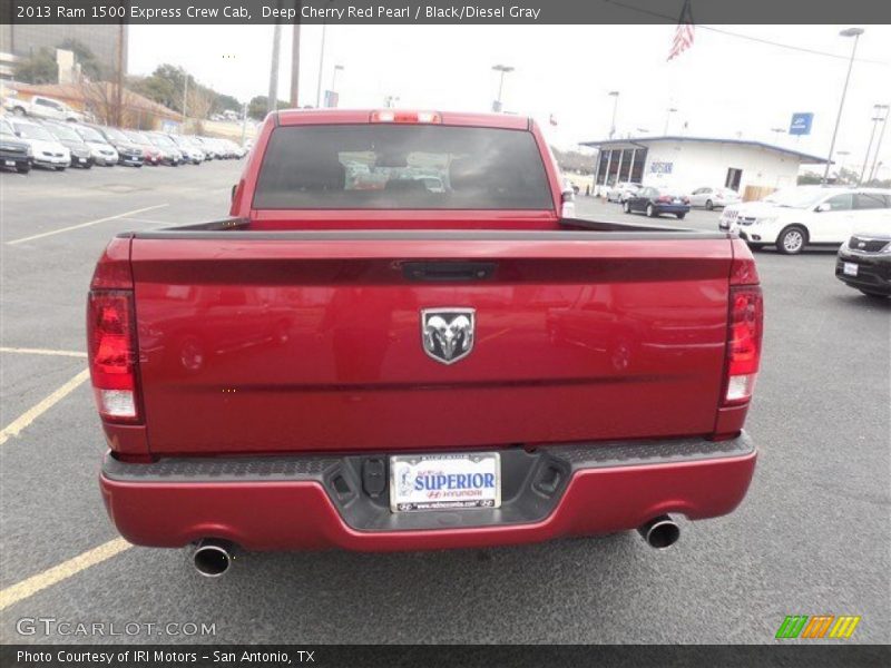 Deep Cherry Red Pearl / Black/Diesel Gray 2013 Ram 1500 Express Crew Cab
