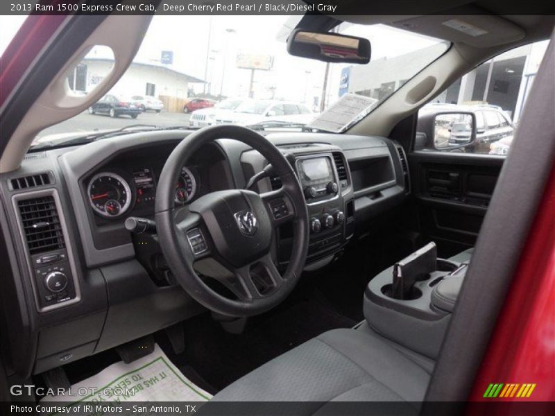 Deep Cherry Red Pearl / Black/Diesel Gray 2013 Ram 1500 Express Crew Cab