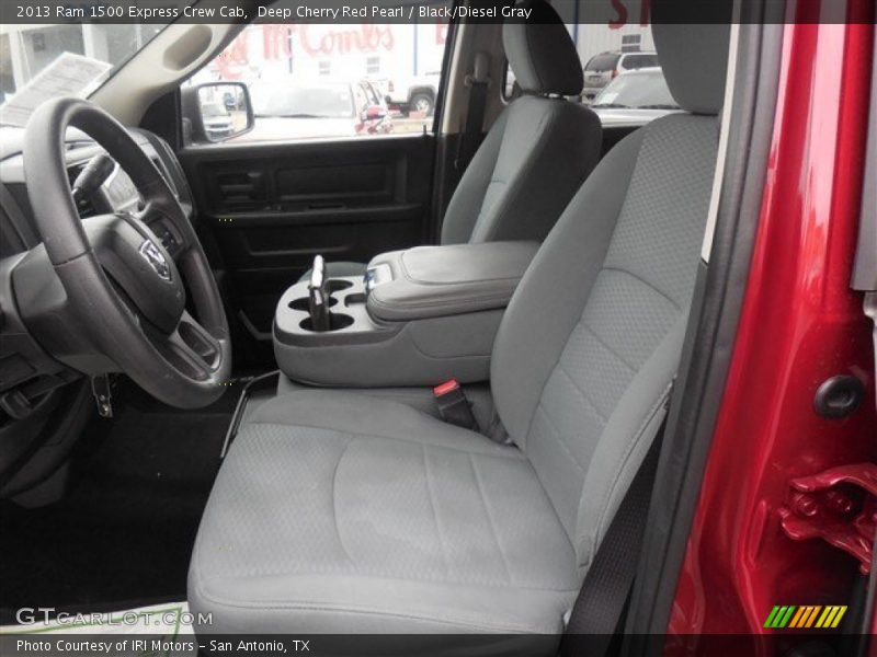 Deep Cherry Red Pearl / Black/Diesel Gray 2013 Ram 1500 Express Crew Cab