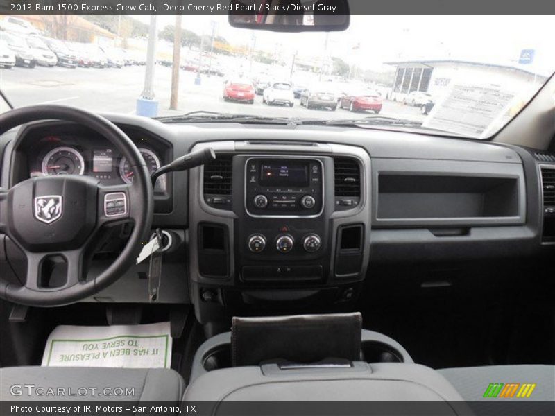 Deep Cherry Red Pearl / Black/Diesel Gray 2013 Ram 1500 Express Crew Cab