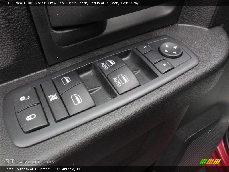 Deep Cherry Red Pearl / Black/Diesel Gray 2013 Ram 1500 Express Crew Cab