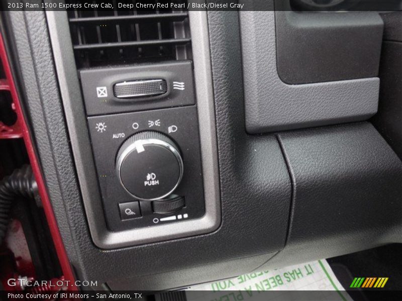 Deep Cherry Red Pearl / Black/Diesel Gray 2013 Ram 1500 Express Crew Cab