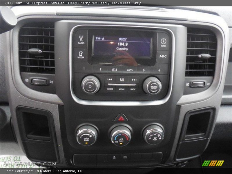 Deep Cherry Red Pearl / Black/Diesel Gray 2013 Ram 1500 Express Crew Cab