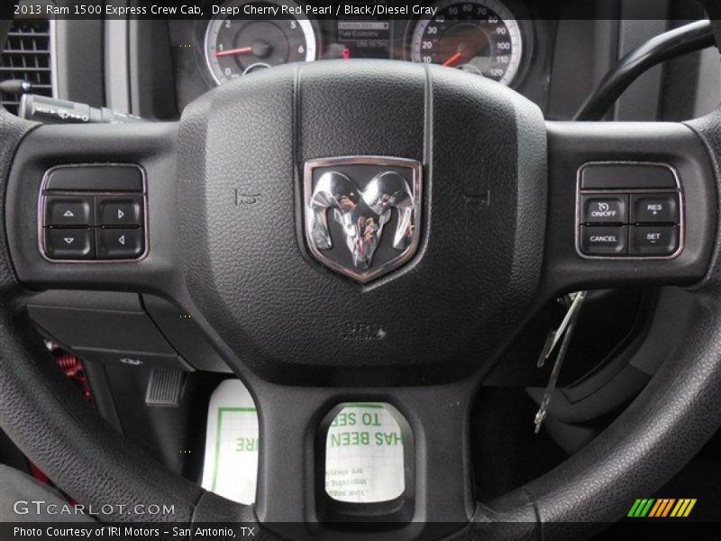 Deep Cherry Red Pearl / Black/Diesel Gray 2013 Ram 1500 Express Crew Cab