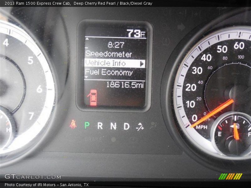 Deep Cherry Red Pearl / Black/Diesel Gray 2013 Ram 1500 Express Crew Cab