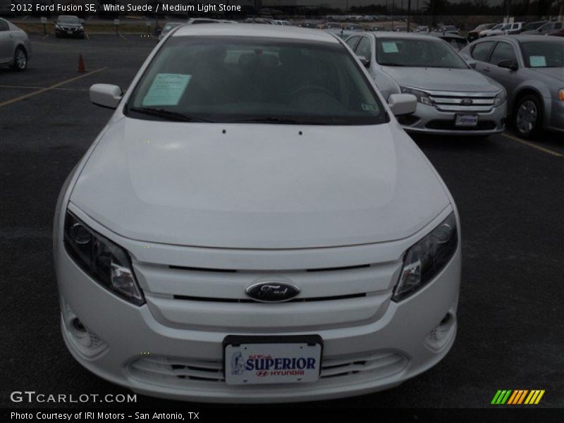 White Suede / Medium Light Stone 2012 Ford Fusion SE
