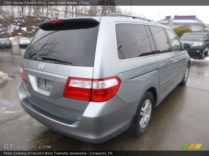 Slate Green Metallic / Gray 2007 Honda Odyssey EX-L